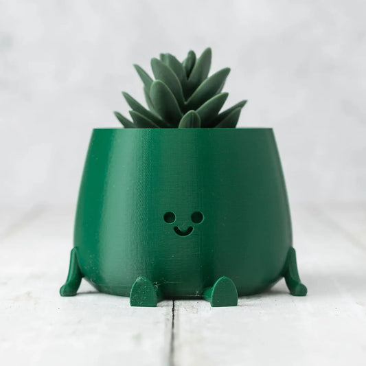 Happy Pot Planter - Pine Green