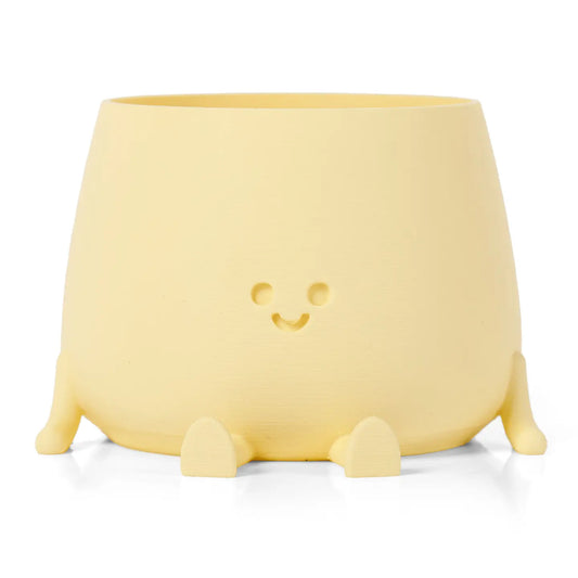 Happy Pot Planter - Almond Yellow