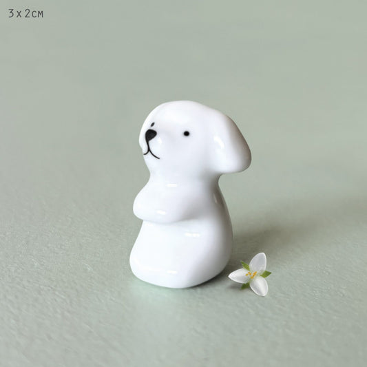 East of India Porcelain bowl charm-Dog