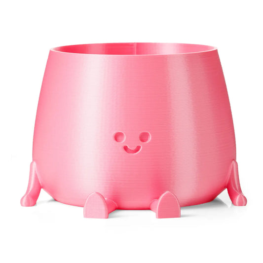 happy pot - silk pink - small