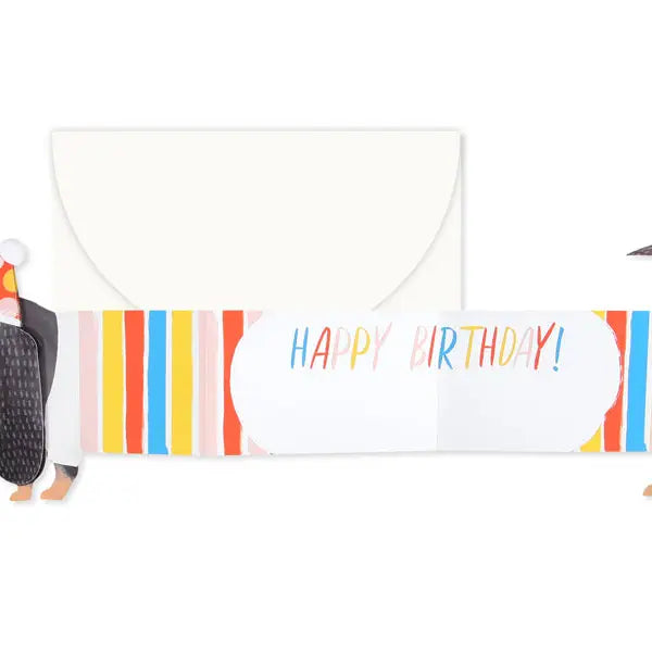 Dachshund Sliding Birthday Card