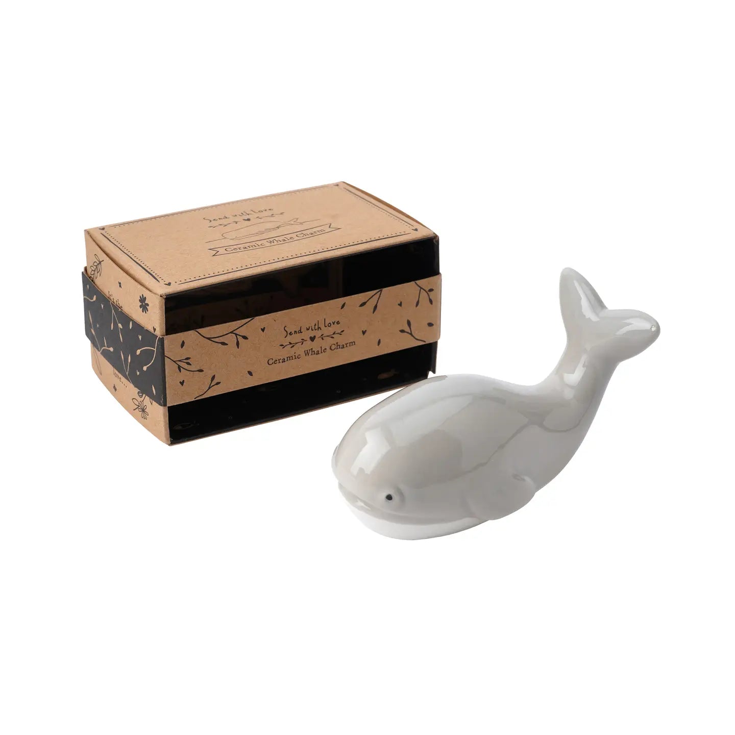 Send with Love Ceramic Whale Charm