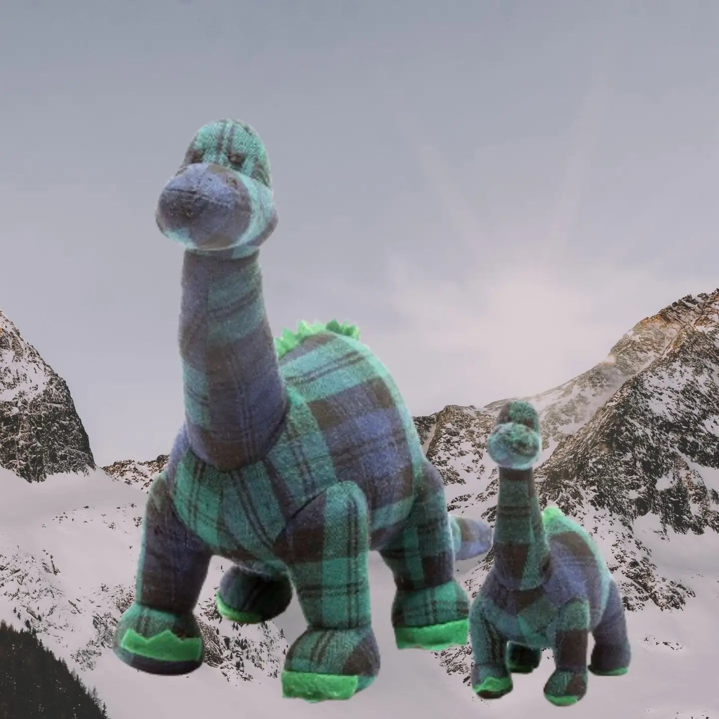 Tartan Diplodocus Dinosaur Plush Toy