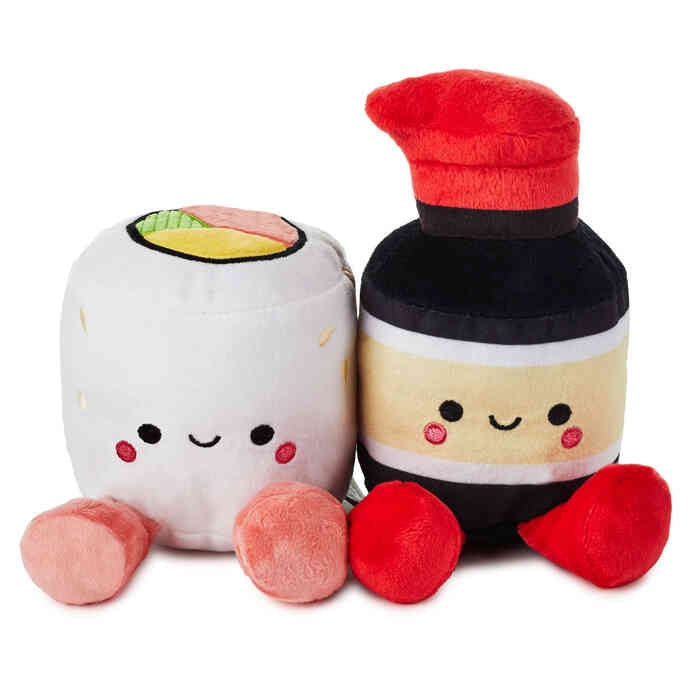 Better Together Sushi and Soy Sauce Magnetic Plush