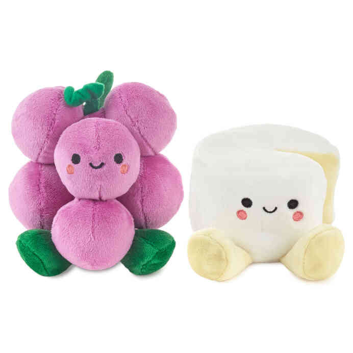 Better Together Grapes and Cheese Magnetic Plush