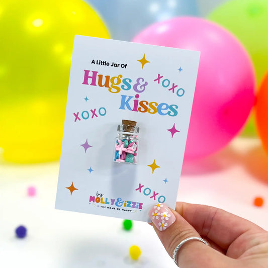 Hugs & Kisses in A Jar - Novelty Gift