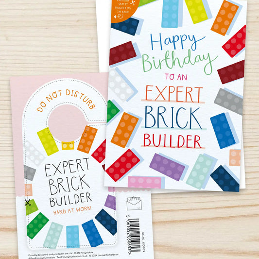 Expert Brick Builder Birthday Card with Crafty Project