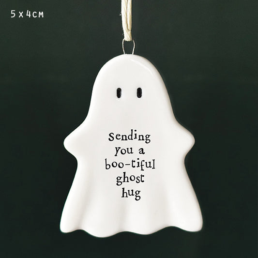 Hanging ghost plaque-Sending you a boo-tiful ghost hug