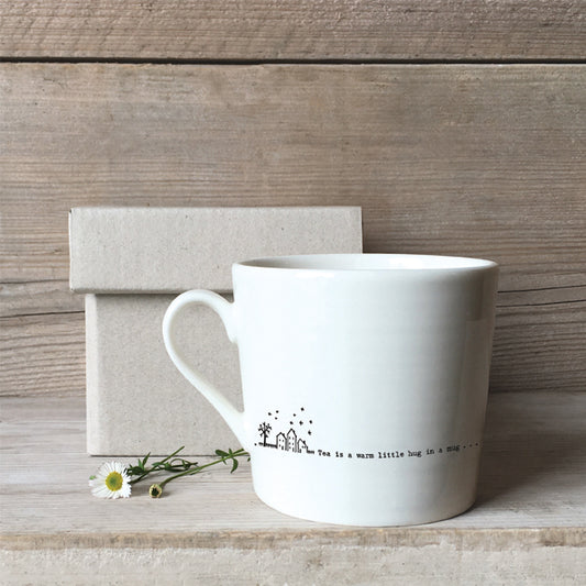 East of India Boxed Wobbly mug-Tea is a warm little hug