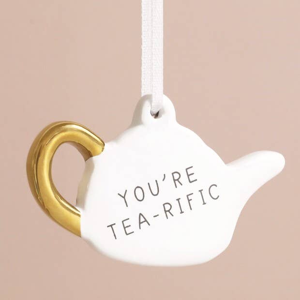 Lisa Angel - You're Tea-rific Teapot Hanging Decoration