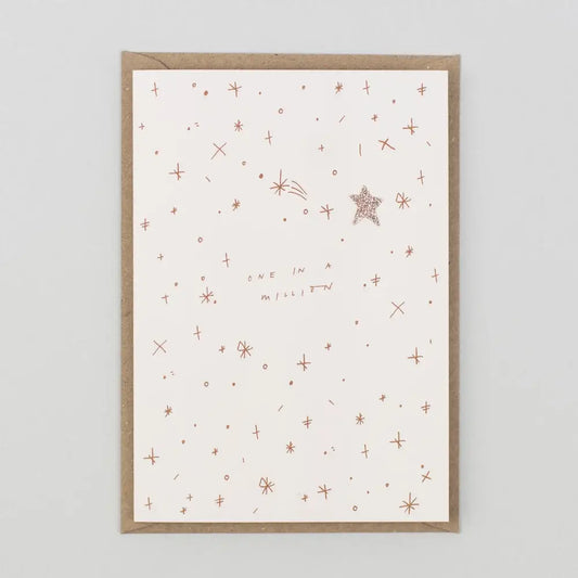 ONE IN A MILLION greeting card