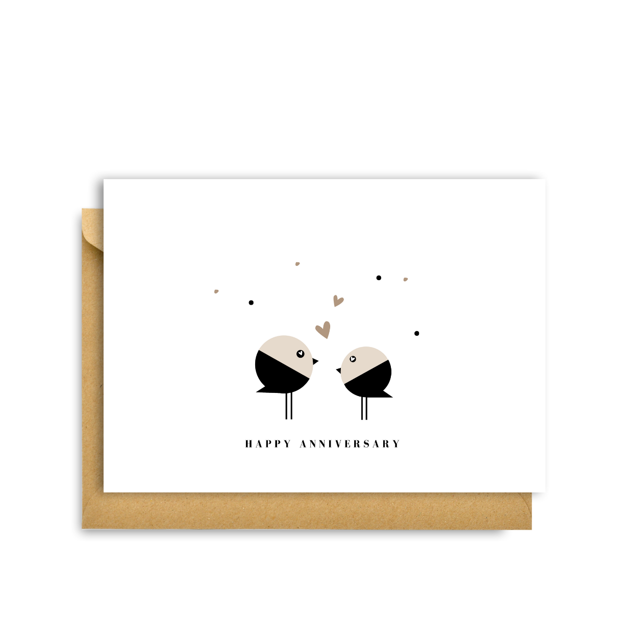 Hygge Cards - LOVE BIRDS HAPPY ANNIVERSARY CARD