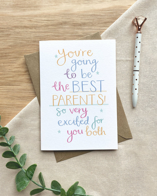 Two For Joy Illustration - The Best Parents – New Baby Card