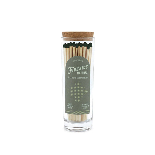 Designworks Collective - Paddywax Fireside Safety Matches - Olive Green Tip