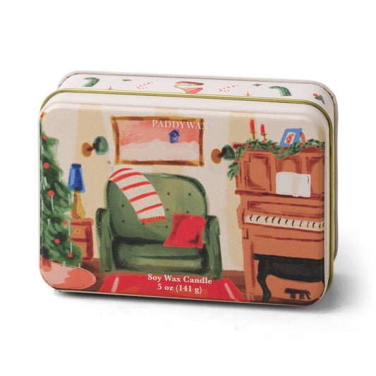 Designworks Collective - Paddywax Christmas Tin Piano - Pomegranate Spruce