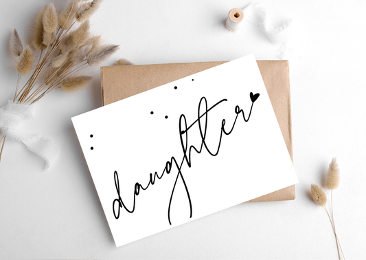 Hygge Cards - DAUGHTER HANDWRITING CARD